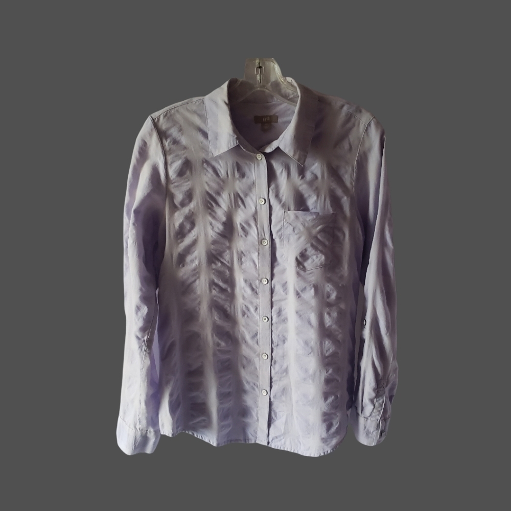 J-Jill long sleeve button down size XS lavender